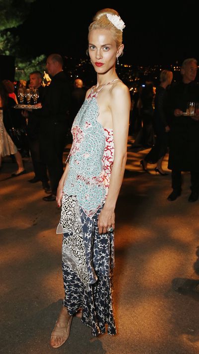 <p>In a Stella McCartney dress at the Cannes Film Festival Presidential Dinner.</p>