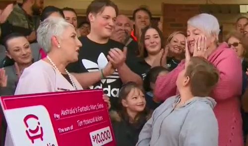 Surprise! The family was also given $10,000. (TODAY)