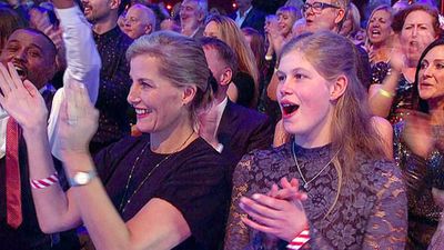 Sophie, Countess of Wessex and Lady Louise join a TV audience