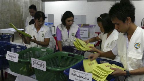 Millions vote as election count in Myanmar begins