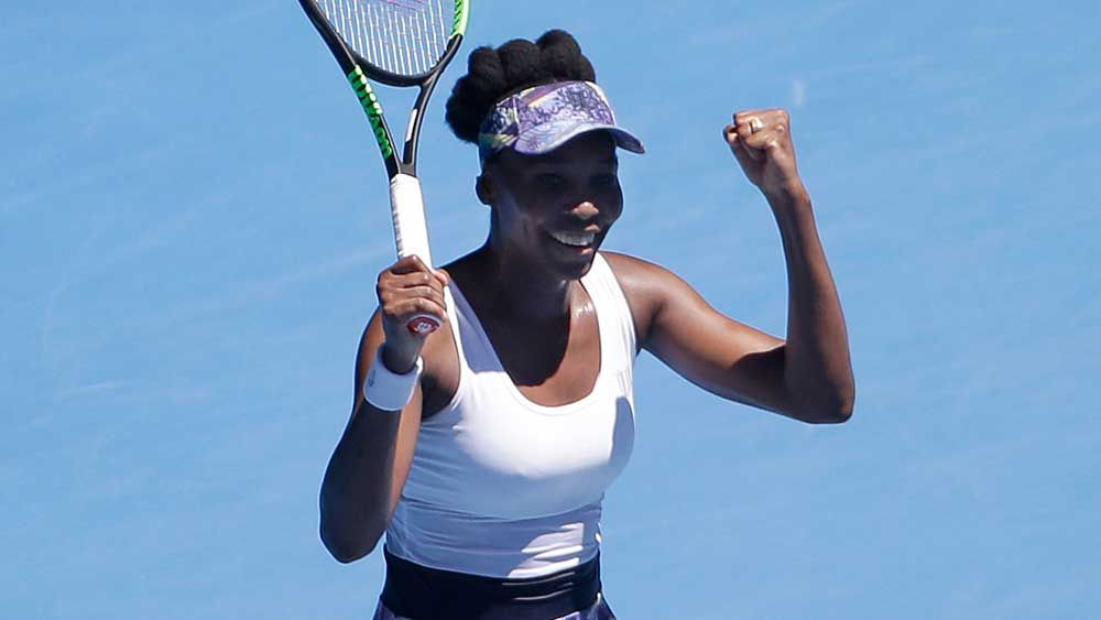Venus Williams defeated Mona Barthel to advance to the quarter-finals. (AAP)