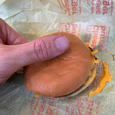 Cheeseburger shrinking