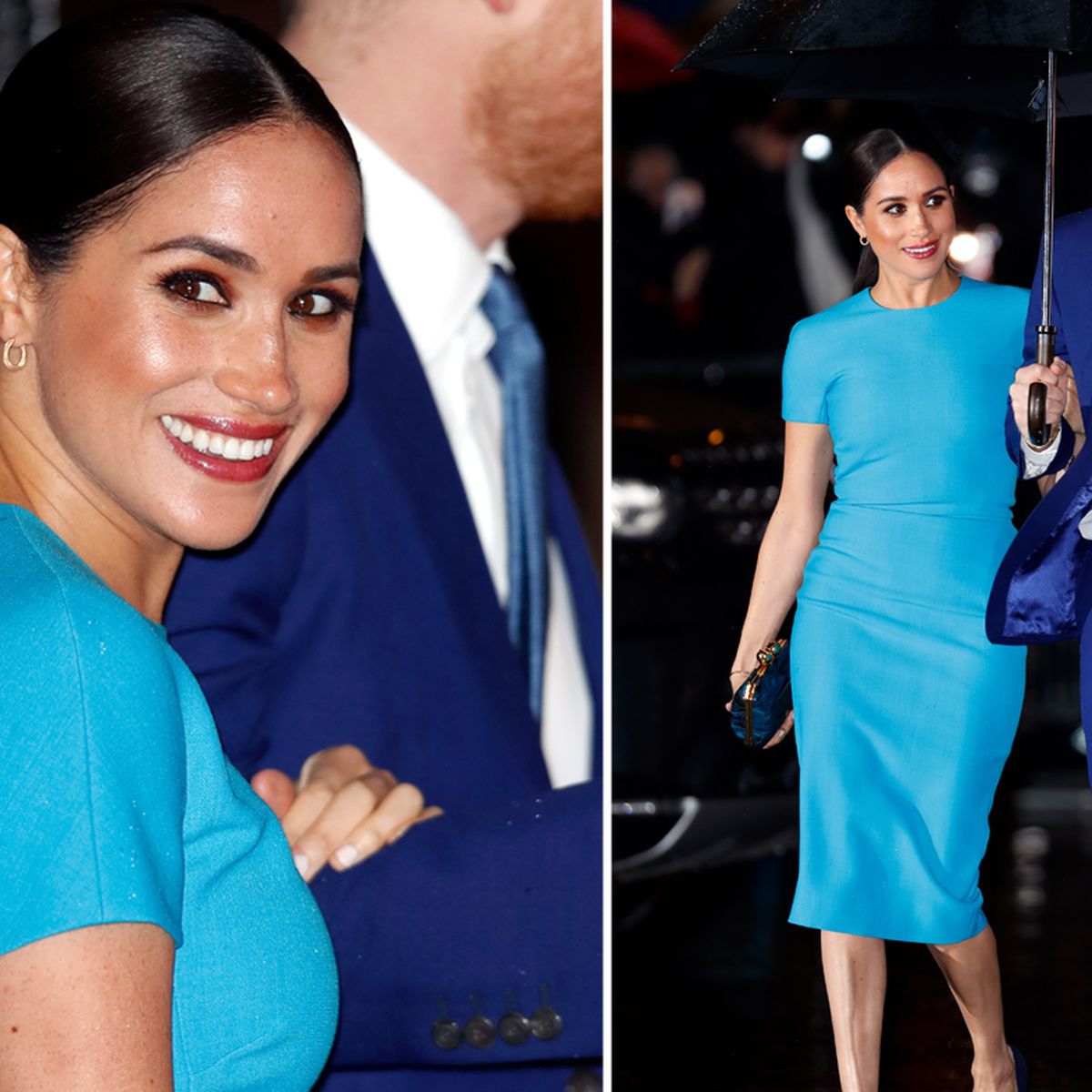 Meghan Markle's blue Victoria Beckham dress at one of her last royal  engagements holds hidden meaning - 9Style