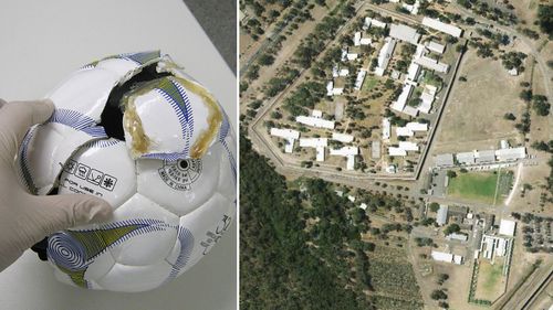 Soccer balls stuffed with contraband intercepted at NSW prison