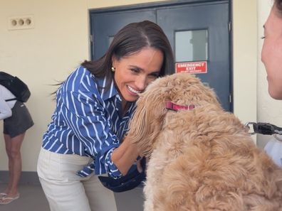 Meghan, Duchess of Sussex, in Bondi on the final day of their Australia tour, April 17, 2026
