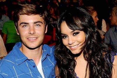 <B>Where they met:</B> The made-for-TV musical <I>High School Musical</I>. He played Troy Bolton, the singing-and-dancing basketball captain. She played the intensely academic yet pretty Gabriella Montez.<br/><br/><B>Did love blossom or bomb?</B> Bombed, eventually. Despite a few hiccups involving nude photos of Miss Hudgens and persistent rumours surrounding Efron's sexuality, these two went strong after filming <i>High School Musical</i> and its two sequels. They lasted four years before they split in December '10.