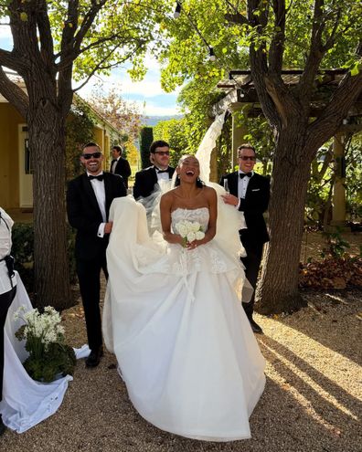 Angus Crichton shares photos from his wedding to partner Chloe