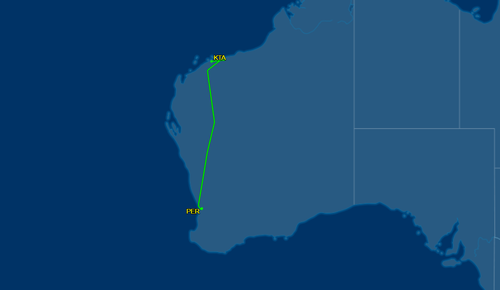 The Qantas flight was diverted to Karratha Airport in the Pilbara region of Western Australia.