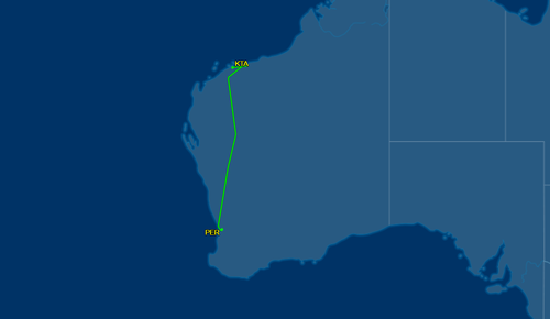 The Qantas flight was diverted to Karratha Airport in the in the Pilbara region of Western Australia.