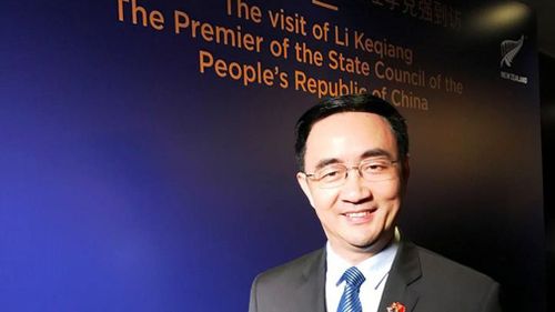 Mr Yang visiting China for a gala luncheon with Li Keqiang, the Premier of the State Council of the People's Republic of China, in March. (Facebook)