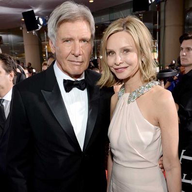 Calista Flockhart and Harrison Ford.