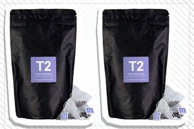 9PR: T2 Tea French Earl Grey Black Tea Bags in Foil Refill Bag, 60 pack