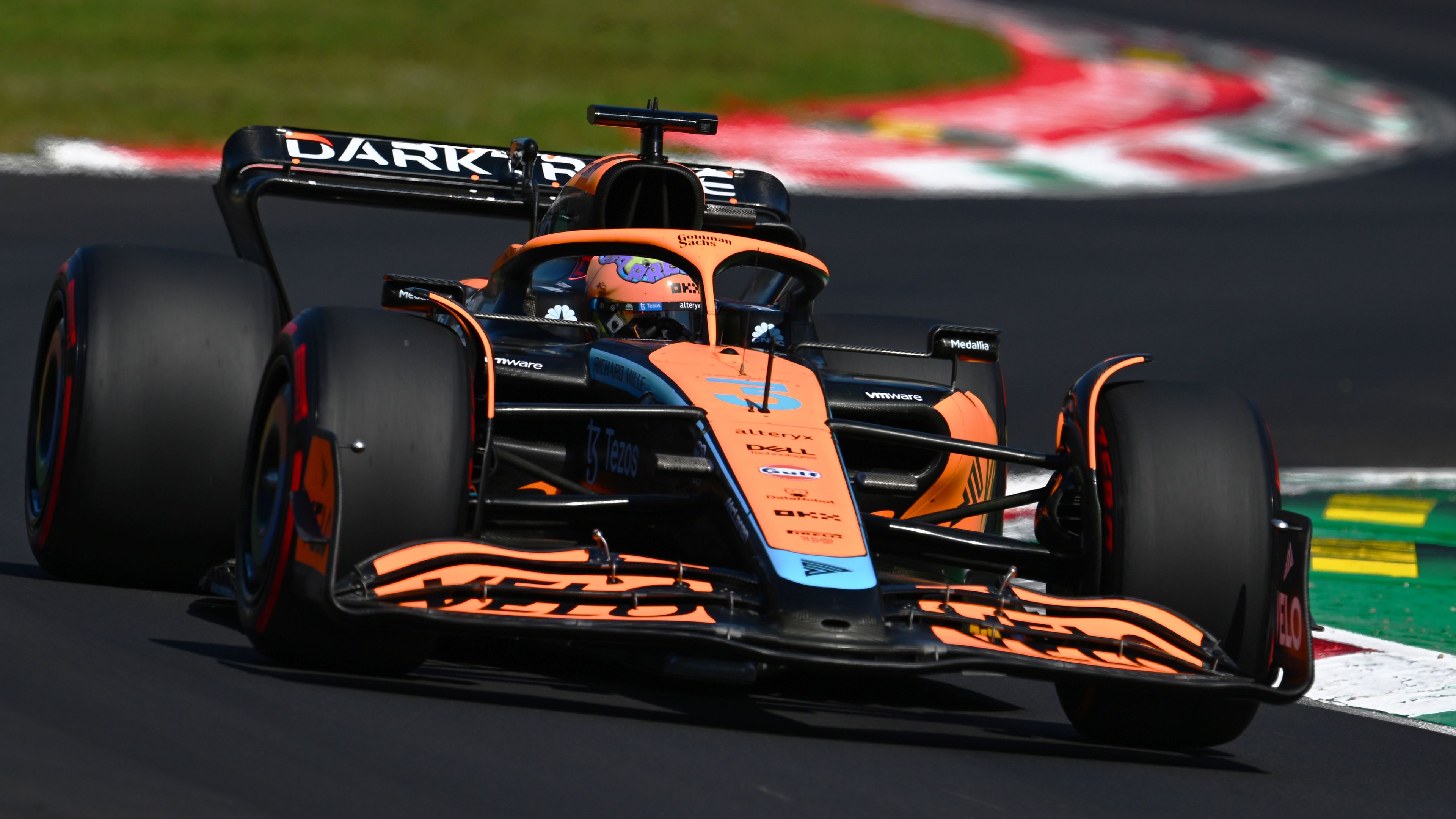 Daniel Ricciardo of Australia driving the (3) McLaren MCL36 Mercedes on track during final practice ahead of the F1 Grand Prix of Italy at Autodromo Nazionale Monza on September 10, 2022 in Monza, Italy. (Photo by Clive Mason/Getty Images)