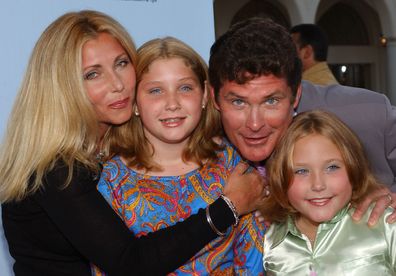 Pamela Bach, Taylor Hasselhoff, Hayley Hasselhoff, David Hasselhoff