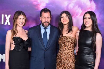 Jackie Sandler, Adam Sandler, Sunny Sandler and Sadie Sandler 