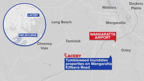 Laceby is located nearly 200km from Melbourne. (Copyright: 9NEWS)