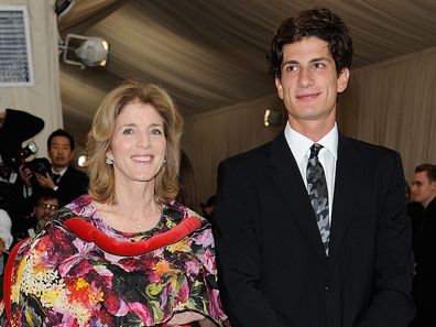 Jack Schlossberg and Caroline Kennedy at the 2017 Met Gala