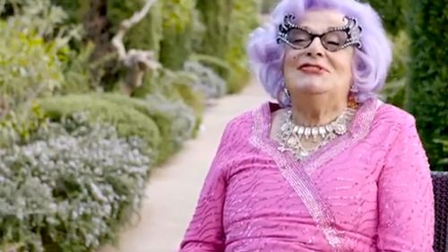 A clip of Dame Edna is in Ukraine's video.