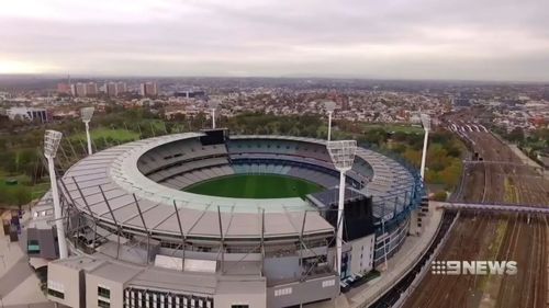 The cars would run high above the MCG.