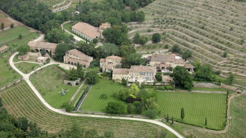 the Miraval property in Correns, near Brignoles, southern France. (AP)
