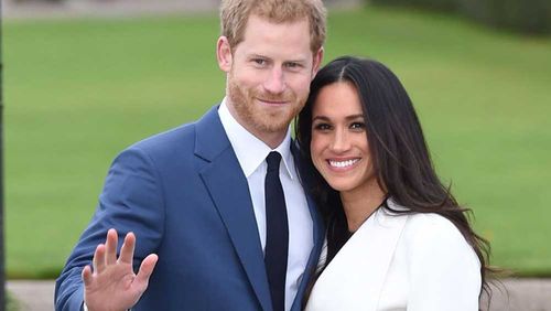 Prince Harry and Meghan Markle appearing in public for the first time since announcing their engagement. (AAP)