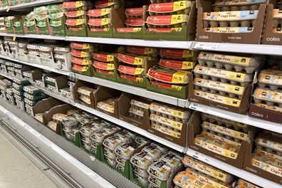 eggs at coles cage free