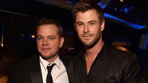 Matt Damon and Chris Hemsworth. Photo: Getty Images