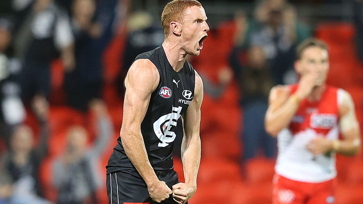 Youngster shows nerves of steel as Carlton overcomes monster deficit to keep finals hopes alive