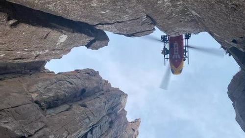 Two climbers rescued by helicopter in South Australia.