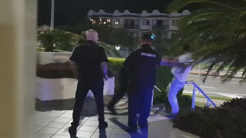 One alleged victim said he spent nine days in a coma after being punched by a security guard outside the Grand Hotel in Labrador.