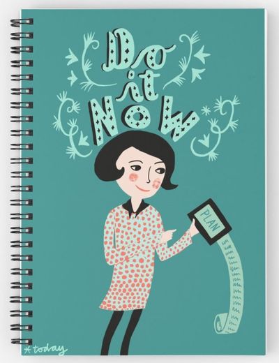 <p>All kids need a notebook or three. One with a message is always fun.</p>
<p><a href="https://www.redbubble.com/people/littlberlingirl/works/27103870-do-it-now?grid_pos=80&amp;p=spiral-notebook&amp;rbs=9b76acd1-fe4d-44f0-819a-4c7d687088ca&amp;ref=shop_grid" target="_blank" draggable="false">Do It Now Spiral Notebook, $15.</a></p>