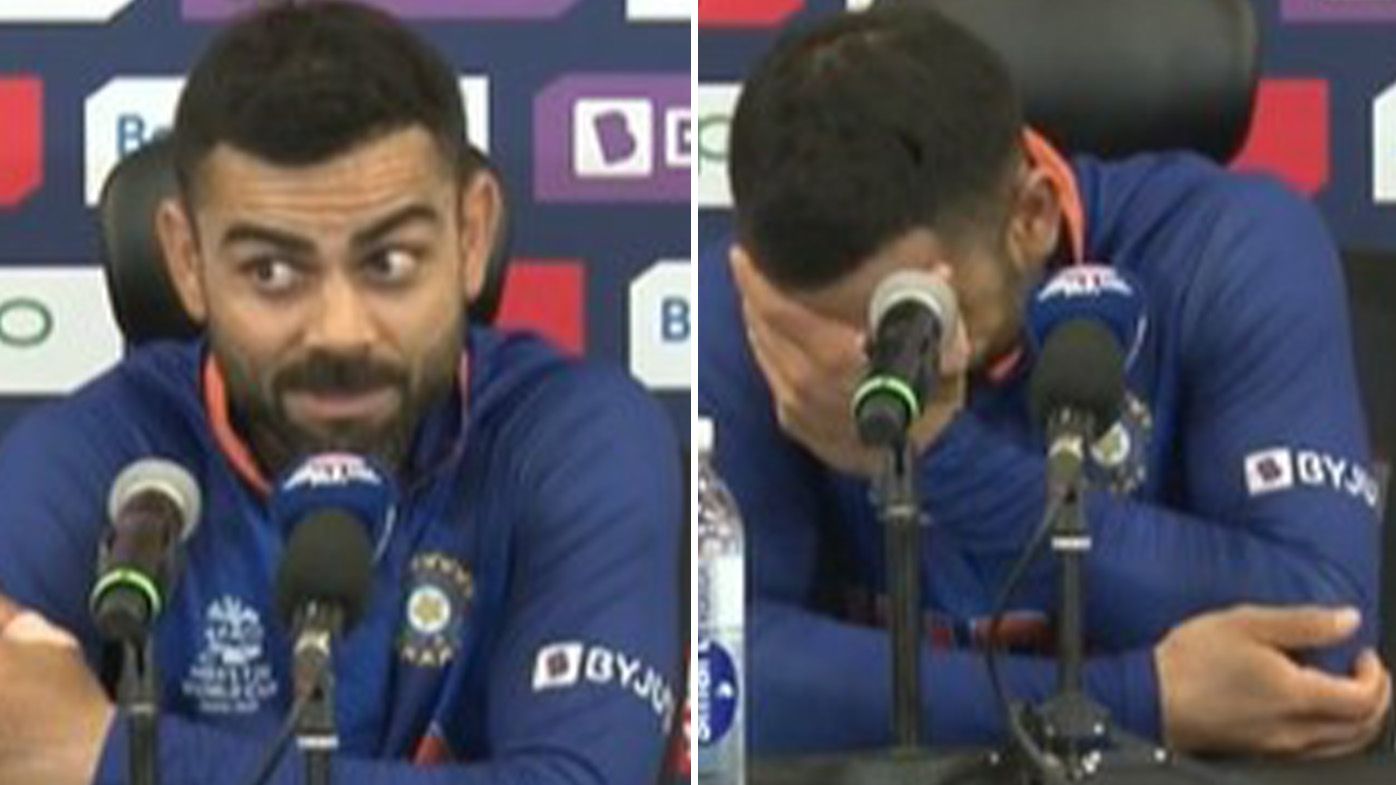 India captain Virat Kohli has heated encounter with journalist following T20 World Cup loss to Pakistan