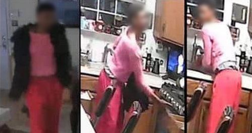 Police released CCTV footage of a suspect they wanted to speak to and she was accompanied by her mother and two lawyers as she handed herself in at a local station.