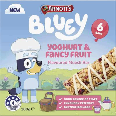Arnott's Bluey Yoghurt & Fancy Fruit Muesli Bars