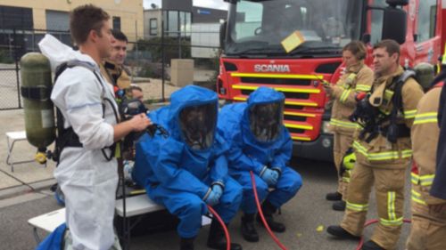 Four people evacuated after chemical spill at Melbourne factory  