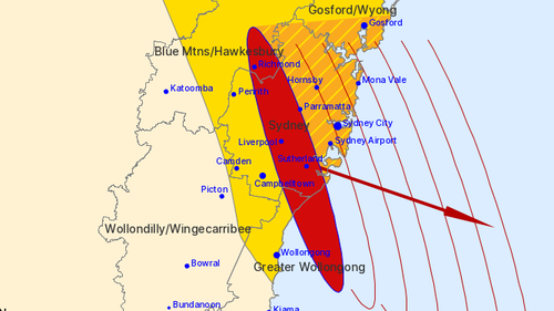 I temporali si abbatteranno su Sydney.