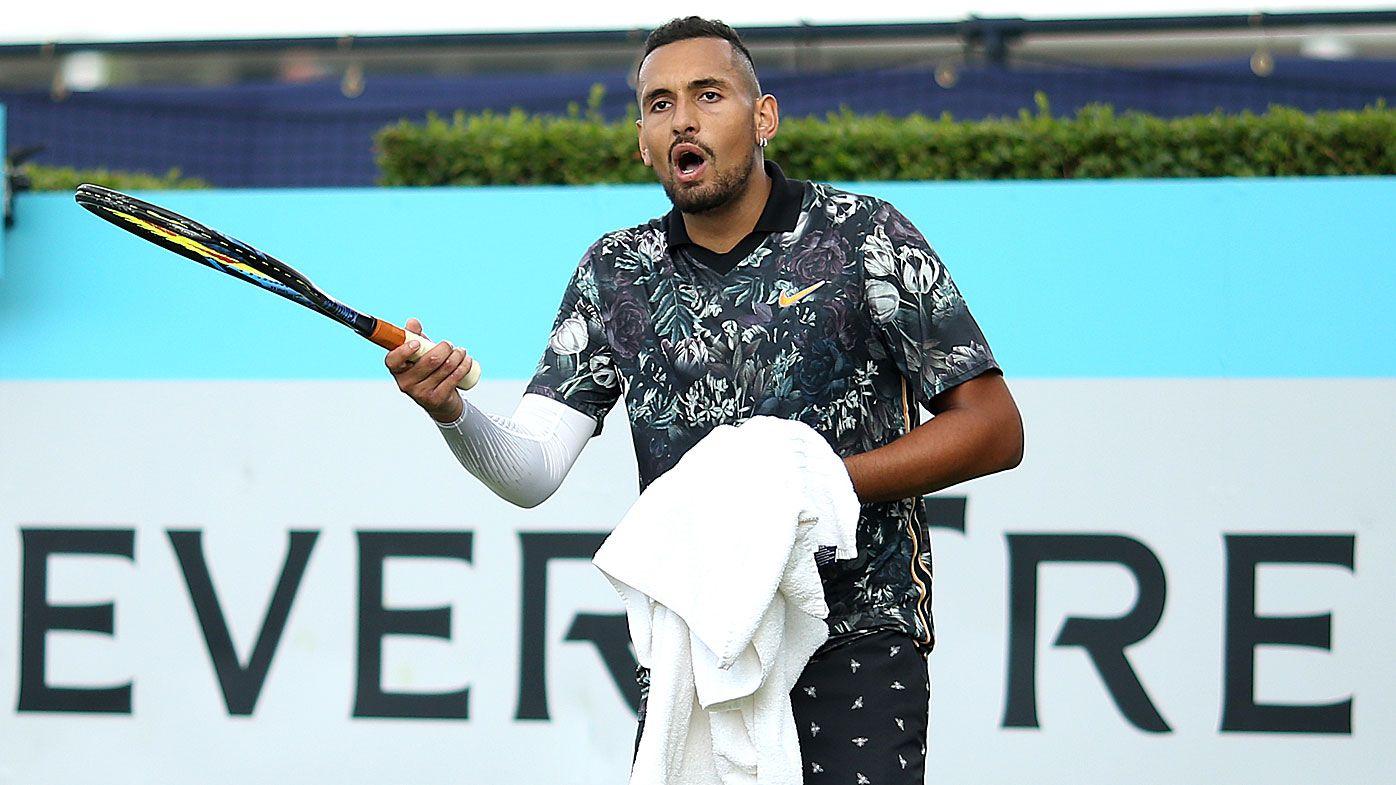 'Your hat looks ridiculous': Nick Kyrgios explodes again at Queen's