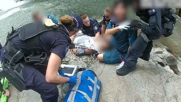 Man, 22, survives 10-metre cliff fall on the Gold Coast