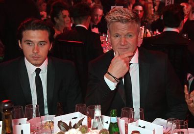 Brooklyn Beckham and Gordon Ramsay attend the the GQ Men Of The Year Awards 2019 in association with HUGO BOSS at the Tate Modern on September 3, 2019 in London