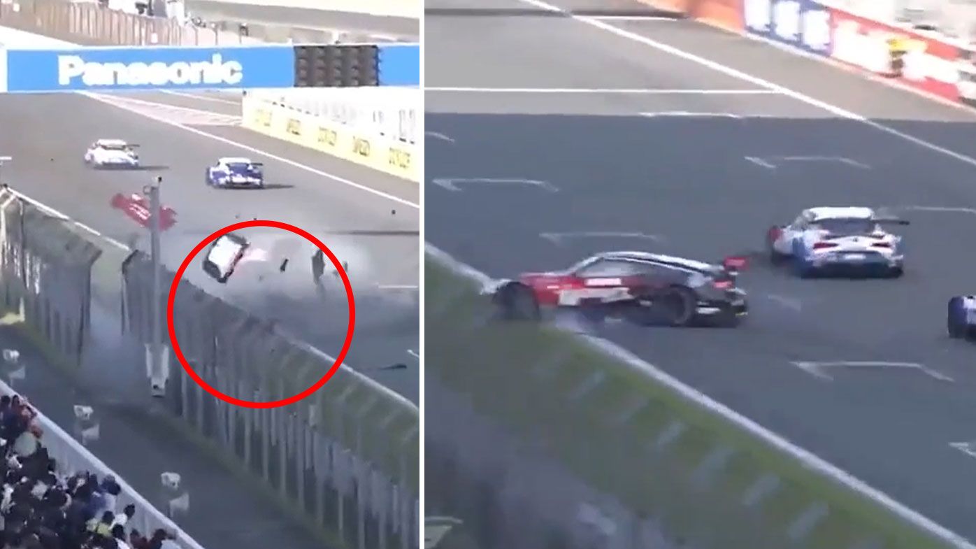 Super GT driver miraculously escapes after car is destroyed in 'mother of all accidents' 