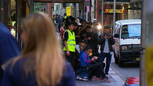 People lined up overnight.