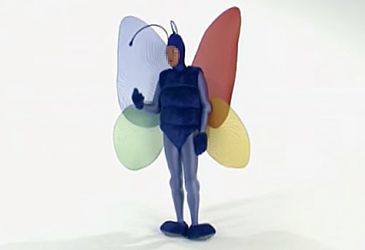 Which comedian played the ninemsn Butterfly Man in a series of ads in 2003?