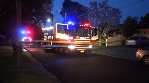 A woman has died after a house fire in Holsworthy. (9NEWS)