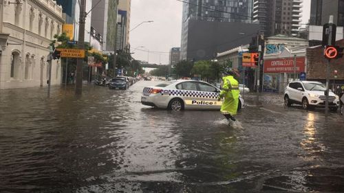 Tuesday's rain caused flash flooding across several Melbourne suburbs and soaked racegoers at Flemington.

