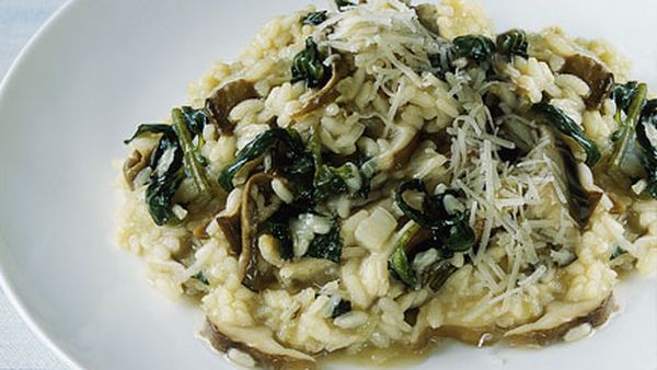 Risotto with nettles and porcini