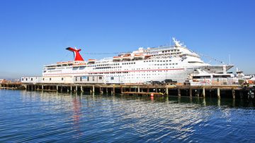 A file photo of the Carnival Cruise Ship Elation in port in San Diego on its way to the Mexican Riveria, in October 2009.