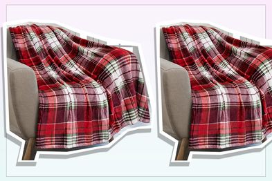 9PR: PAVILIA Christmas Throw Blanket | Holiday Christmas Red Fleece Blanket