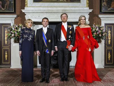 Queen Maxima and King Willem-Alexander host French president, April