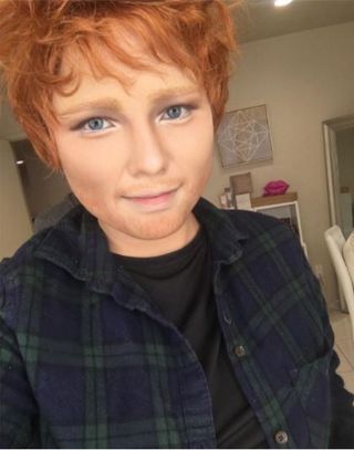 This beauty blogger transformed herself into Ed Sheeran