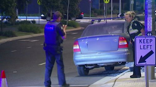 The man was struck by a Holden Astra. (9NEWS)